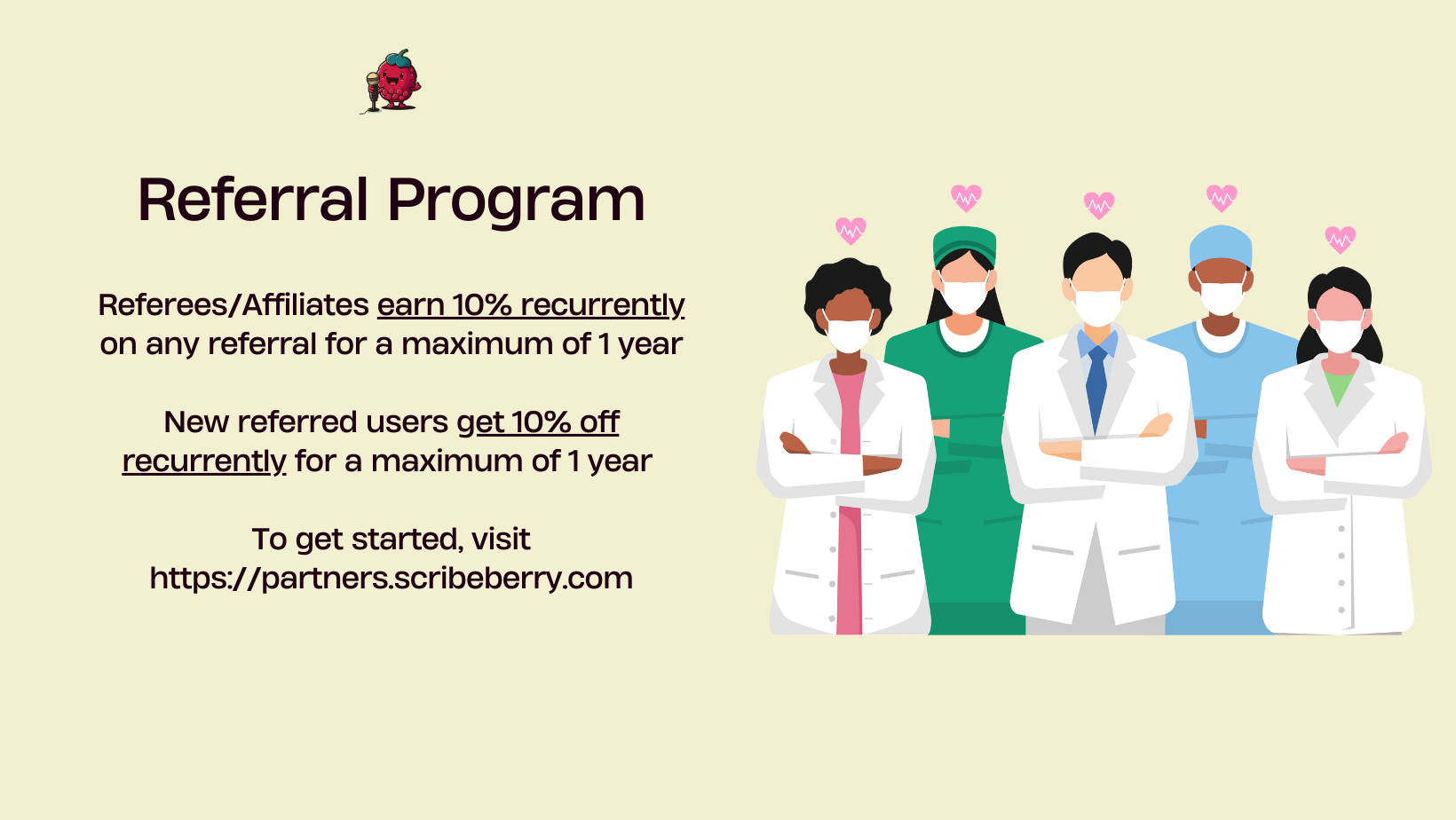 Scribeberry's Referral Program