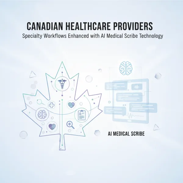 Canadian Healthcare Providers: Specialty Workflows Powered by Scribeberry’s AI Medical Scribe